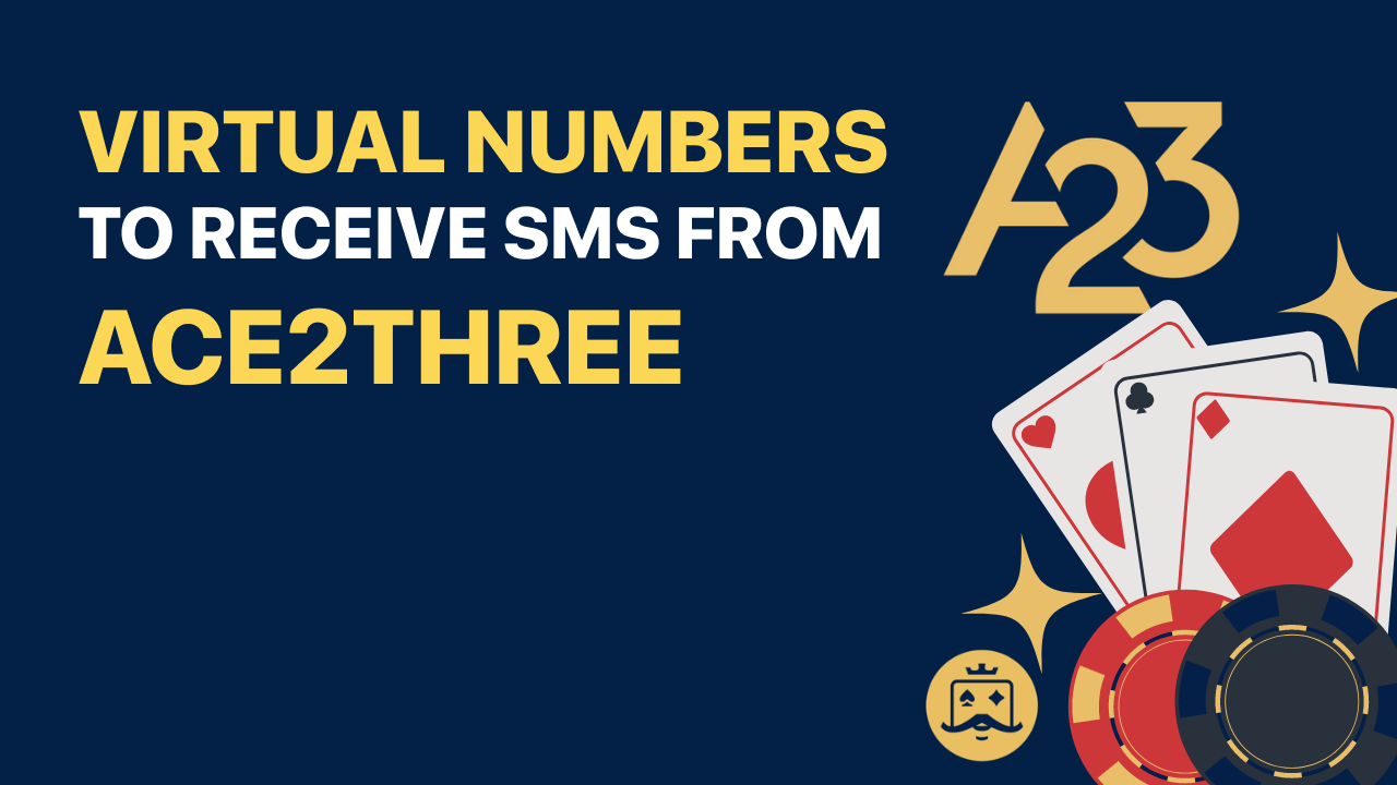 Virtual numbers to receive sms from Ace2three